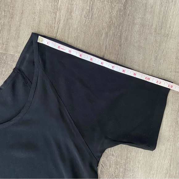 Monk & Lou Black Silk Shortsleeved Top size M - Picture 4 of 9